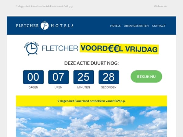 Laatste kans! Voordeel Vrijdag: alleen vandaag nog te boeken