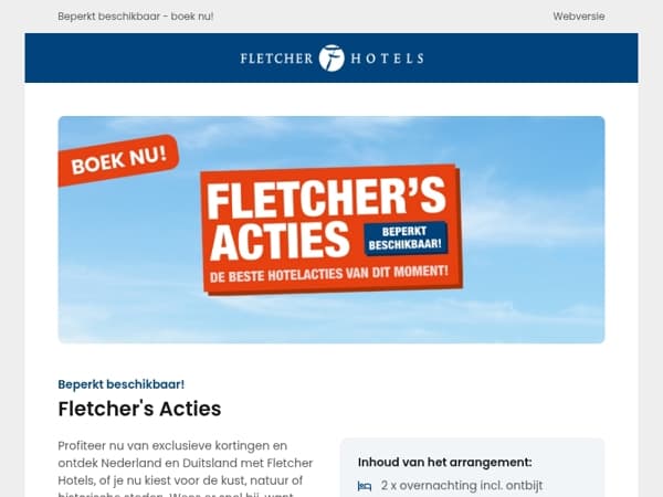 Fletcher's Acties: profiteer van de beste deals