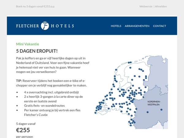 Met wie ga jij op mini vakantie?