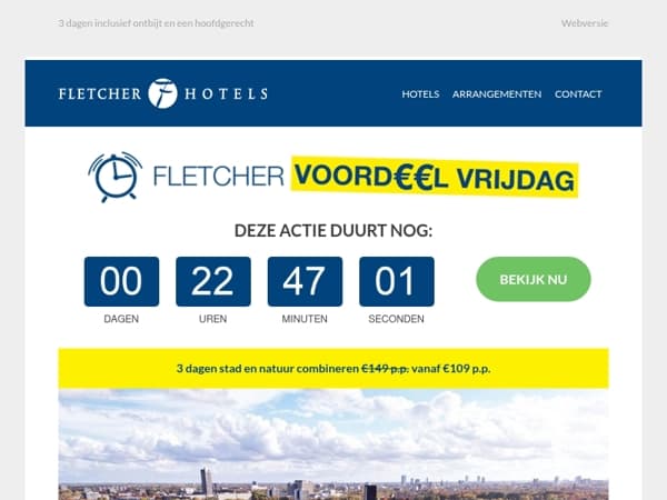 Alleen vandaag te boeken: 3 dagen stad en natuur combineren vanaf €109 p.p.