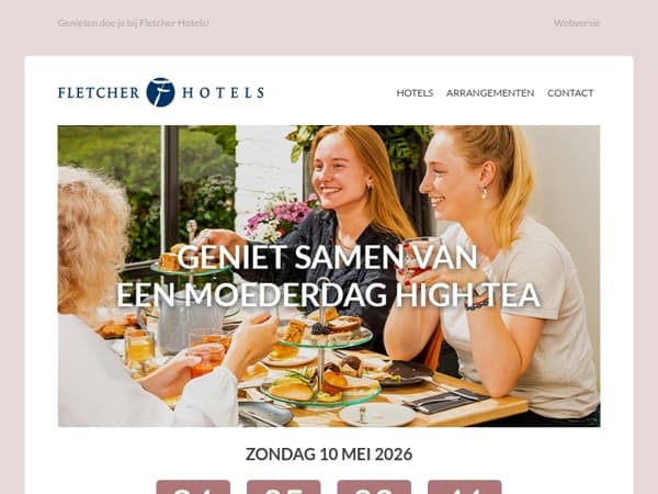 Geniet samen van een Moederdag High Tea
