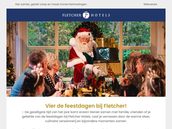 Vier jij de feestdagen bij Fletcher? 🎅