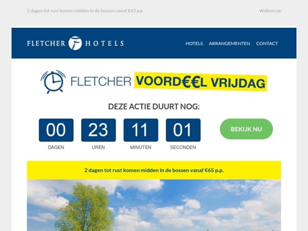 Voordeel Vrijdag: alleen vandaag te boeken