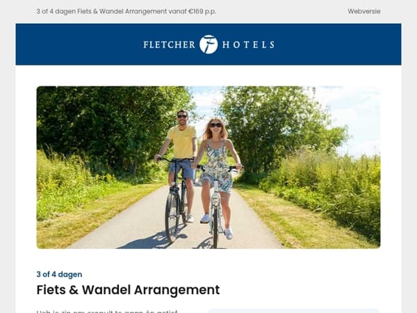 Ga je liever wandelen of op de fiets?