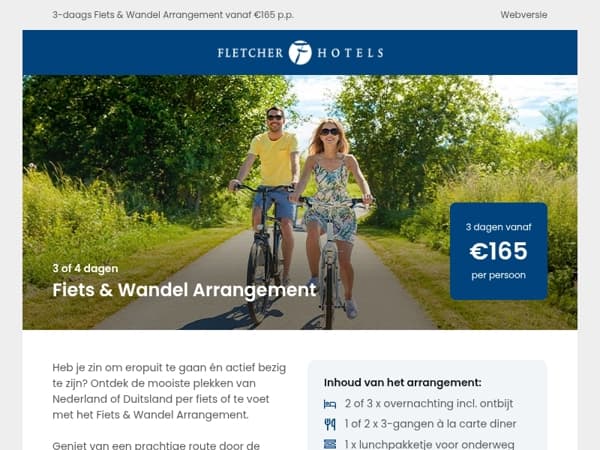 Te voet of met de fiets op weg naar ontspanning