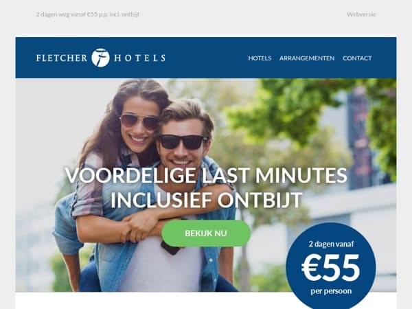 Mis je voordeel niet en boek nu een Last Minute!