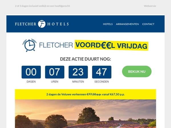 Laatste kans! Alleen vandaag te boeken: 2 dagen de Veluwe verkennen vanaf €67,50 p.p.