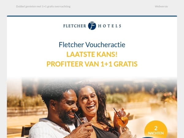 ☀️ Laatste kans: voucheractie 1+1 gratis