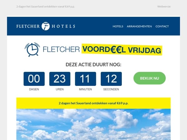 Voordeel Vrijdag: alleen vandaag te boeken