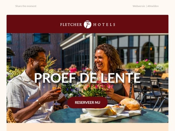 Zon, terras en samen genieten