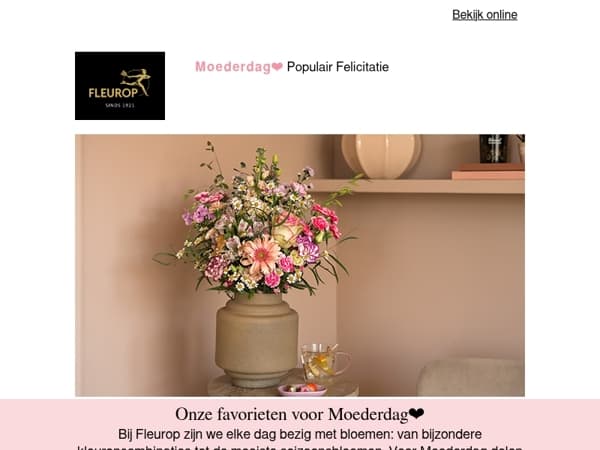 Nog geen Moederdagcadeau? Ontdek onze favorieten🌸