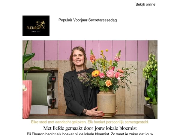 Met liefde gemaakt door de lokale bloemist❤️