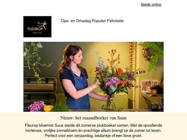 Nieuw: het maandboeket van Suus💐