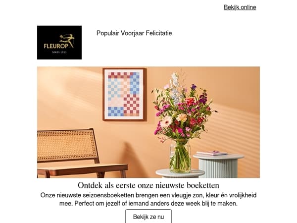 Bekijk onze nieuwe boeketten als eerste🌸
