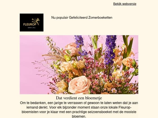 Dat verdient een bloemetje💐