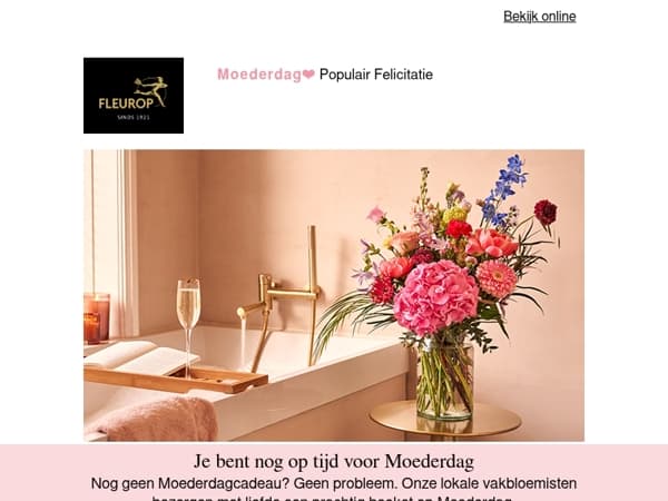 Moederdag: je bent nog op tijd!⏰💐