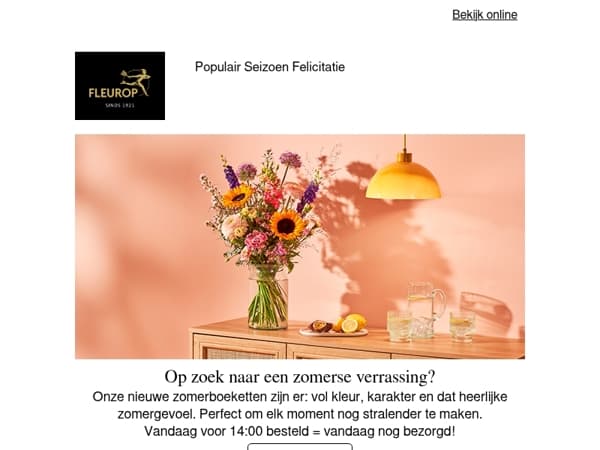 Nieuwe zomerboeketten om iemand écht te verrassen🌻☀️