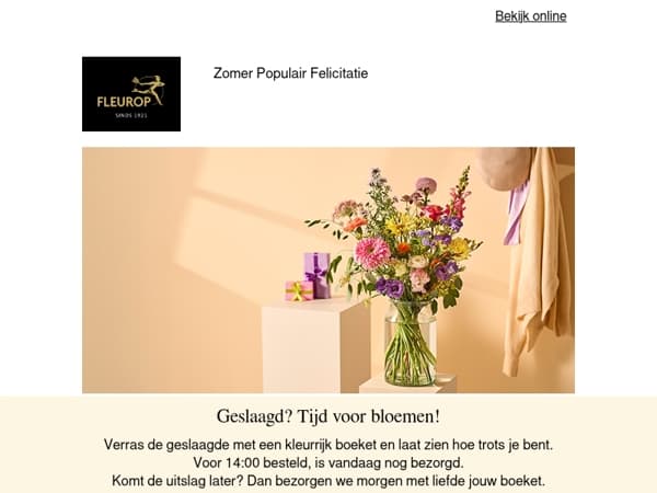 Geslaagd? Tijd voor bloemen!🎓🎉