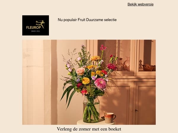 Verleng de zomer met een prachtig boeket 💐☀️