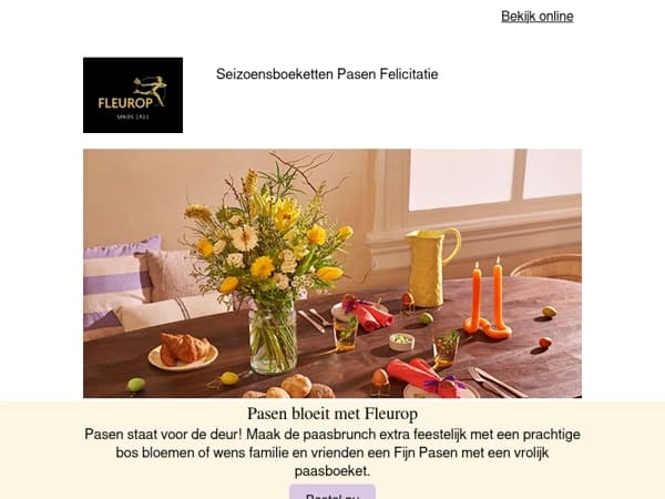 Pasen bloeit met Fleurop!🐣💜