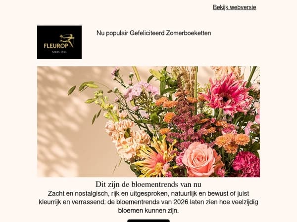 Dit zijn de bloementrends van nu