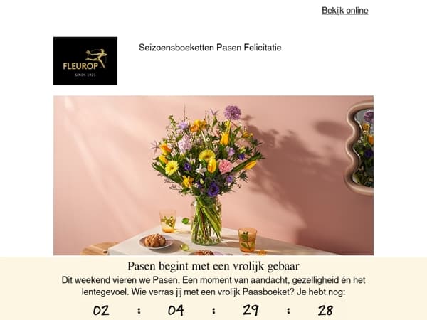 Pasen begint met een vrolijk gebaar🐣💜