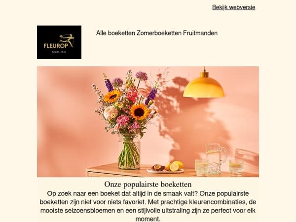 Ontdek nu: onze populairste boeketten