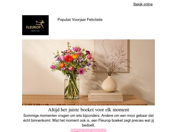 Wat past bij jouw moment?💐