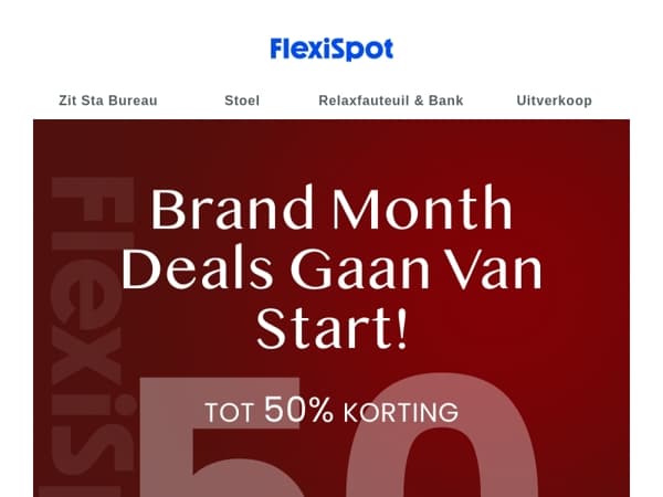 Brand Month is begonnen – Tot 50% korting!🥳