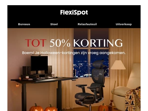 🎃Halloween Vroegboekkorting - Grijp 50% Korting!