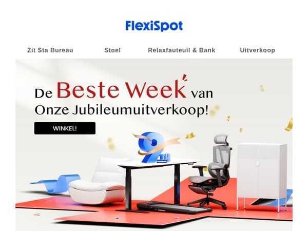 👉 De beste week van onze 9-jarig jubileumsale!