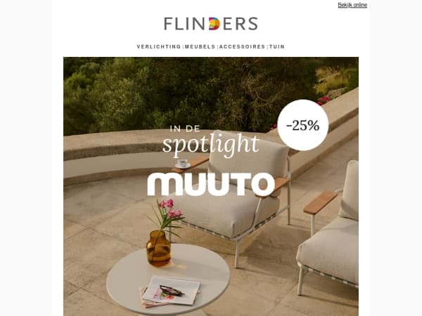 Nu 25% korting op alles van Muuto🍃