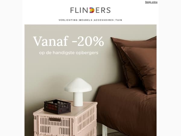 Vanaf 20% korting* | Breng orde met HAY 🧺🎨