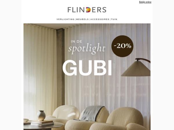 Alléén deze week: -20% op Gubi 🌟
