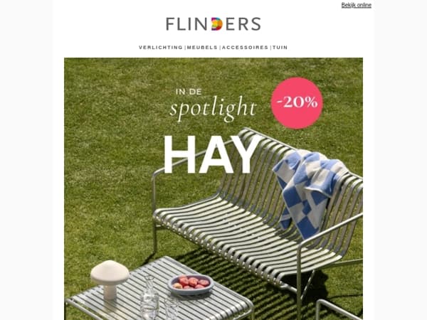 Mis het niet: -20% op ALLES van HAY 😍