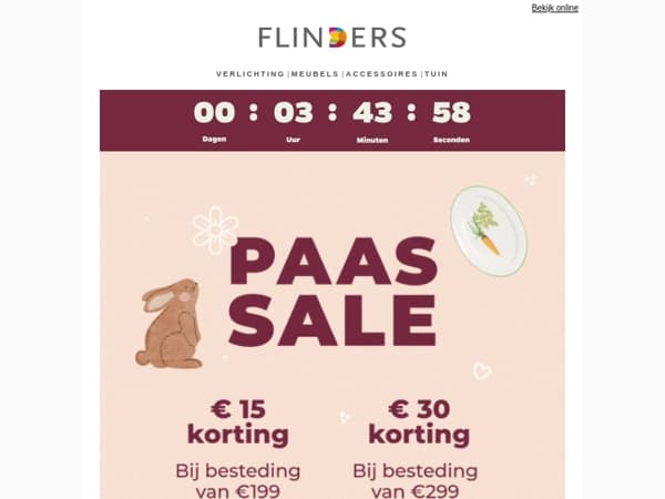 Je hebt nog maar 4 uur! 🐣🌷