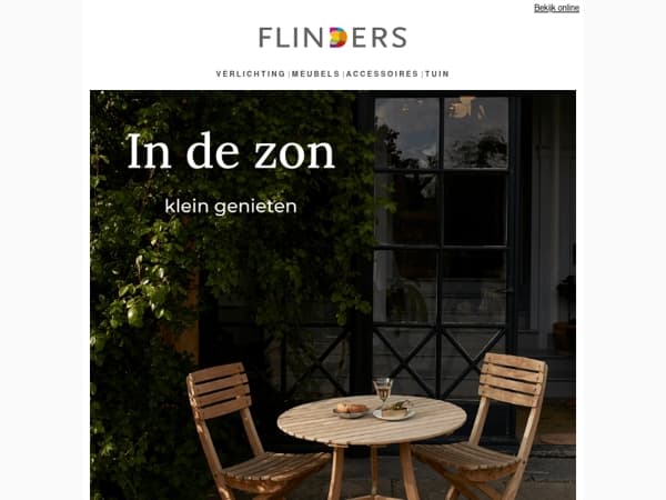 Groots genieten op je balkon of terras ☀️