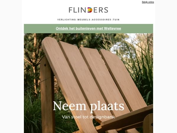 🪑 Tot 30% korting op (tuin)stoelen & banken