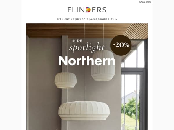 20% korting op alles van Northern 🤍