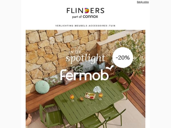 20% korting op alles van Fermob🍃