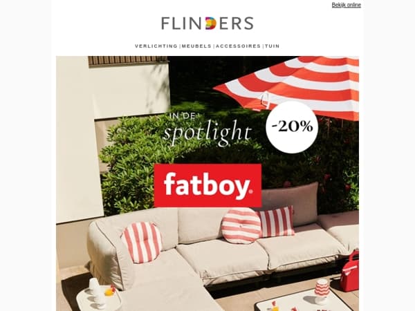 We ❤️ Fatboy: shop nu met 20% korting!