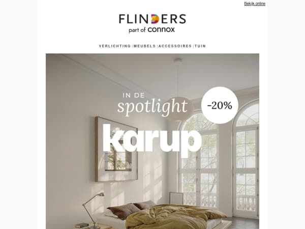 20% op alles van Karup 🛏️