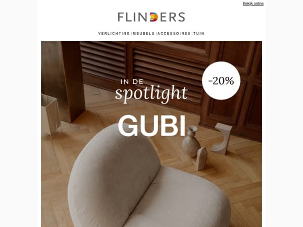 We 🤍 Gubi: -20% op alles deze week