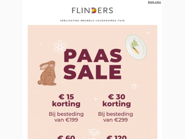 🐣 Paas Sale: shop voordelig dit weekend
