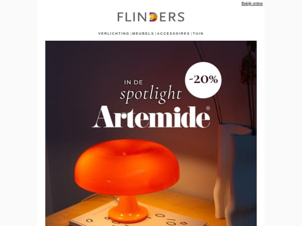 -20% op Artemide 💡 | Iconisch Italiaans