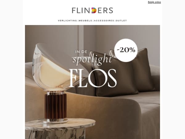 We ❤️ Flos: deze week met 20% korting