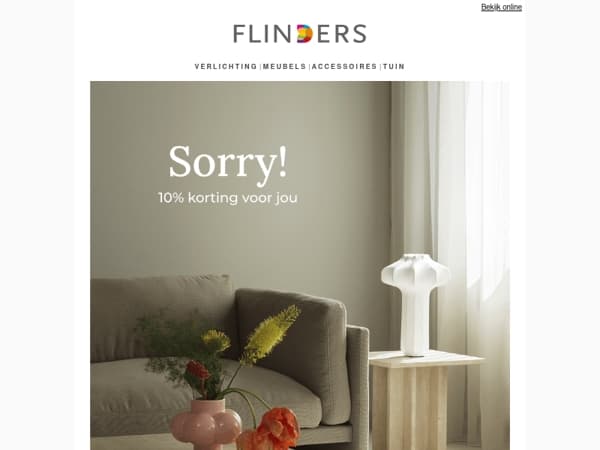 Sorry, onze website was gisteren offline... 💔