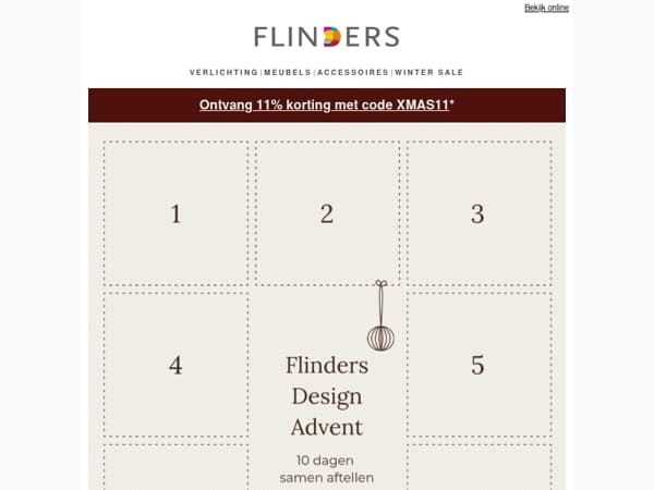 Dag 10: Verrassing! 11% korting op ALLES* 🎄
