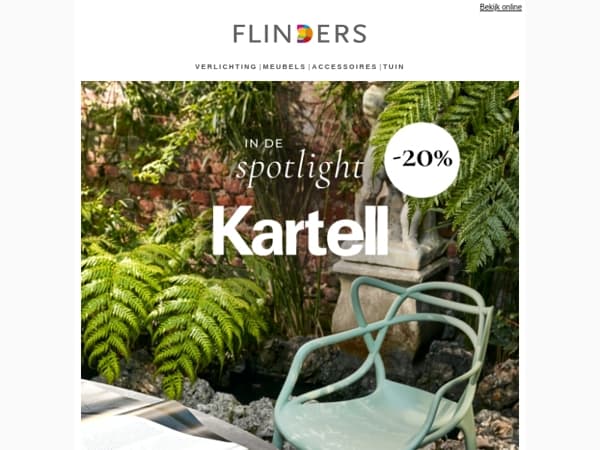 ☀️ -20% op Kartell | Geliefd Italiaans design