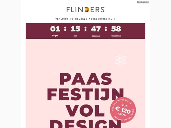 ⌛ LAATSTE KANS: korting tot € 120 🌼